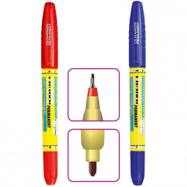 Marker do płyt CM-051 dwustronny niebieski