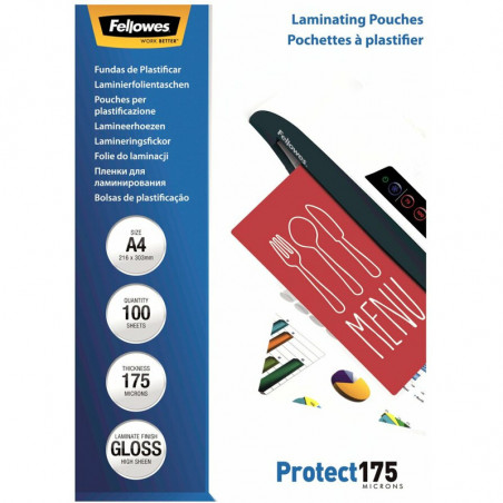 Folia laminacyjna Fellowes A4/175µm błyszczaca (100)