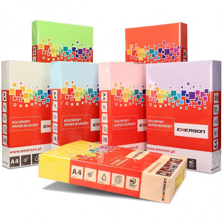 Papier Emerson A4/80g czerwony (500)