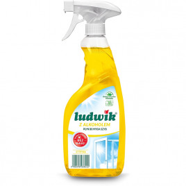 Płyn do szyb Ludwik 600ml Cytryna z alkoholem