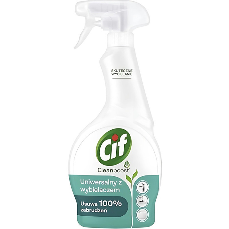 Spray Cif Cleanboost 500ml Uniwersalny z wybielaczem