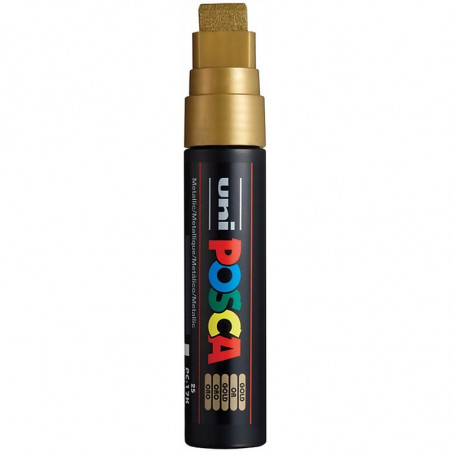 Marker z farbą plakatową Uni POSCA PC-17K 15mm złoty