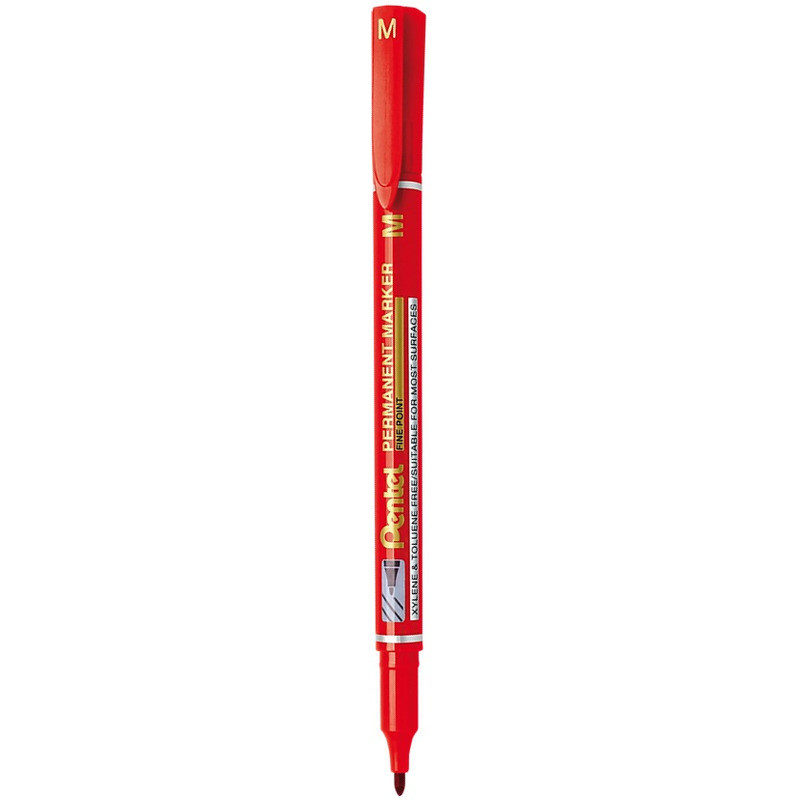 Foliopis permanentny Pentel NM470 M 1.0mm czerwony