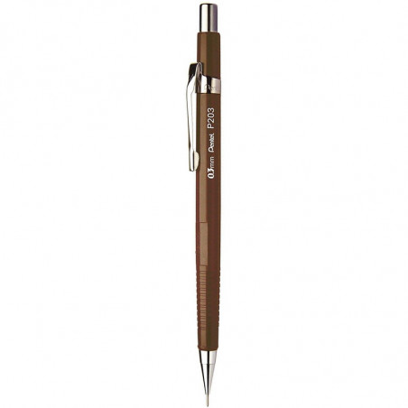 Ołówek automatyczny Pentel P203 0.3mm brązowy