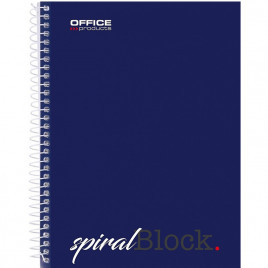 Kołonotatnik Office Products A5/80k linia granatowy