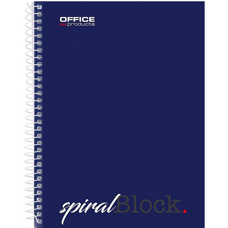 Kołonotatnik Office Products A5/80k linia granatowy