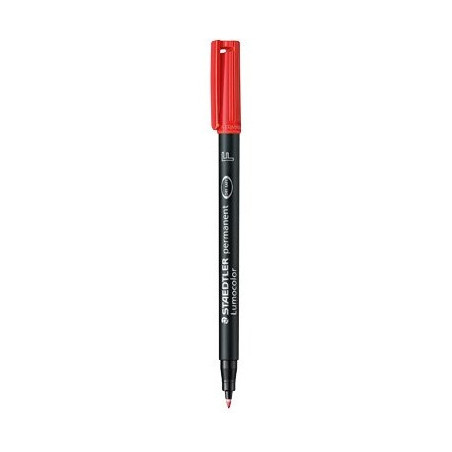 FOLIOPIS STAEDTLER LUMOCOLOR F CZERWONY