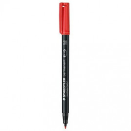 FOLIOPIS STAEDTLER LUMOCOLOR M CZERWONY
