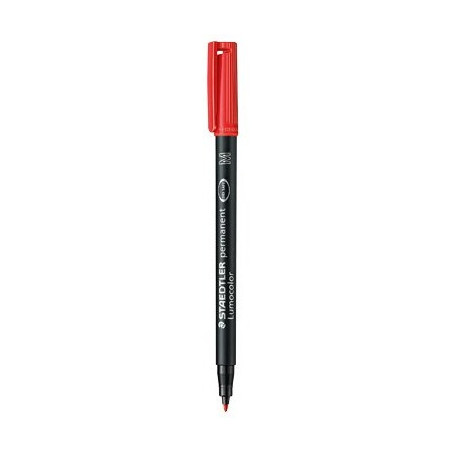 FOLIOPIS STAEDTLER LUMOCOLOR M CZERWONY
