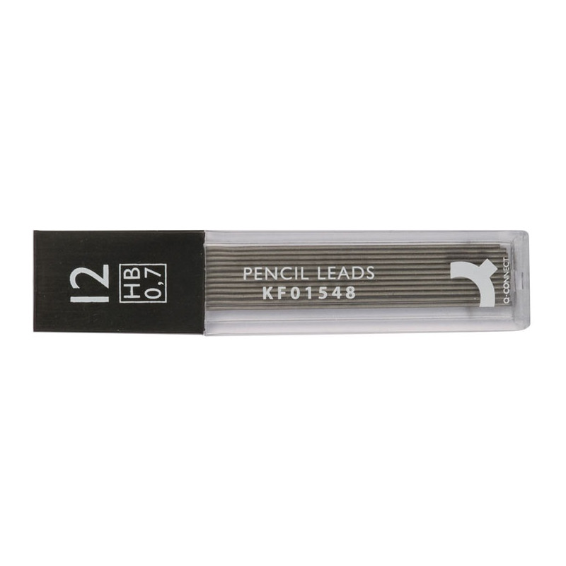 Grafity do ołówków Q-Connect 0.7mm HB (12)
