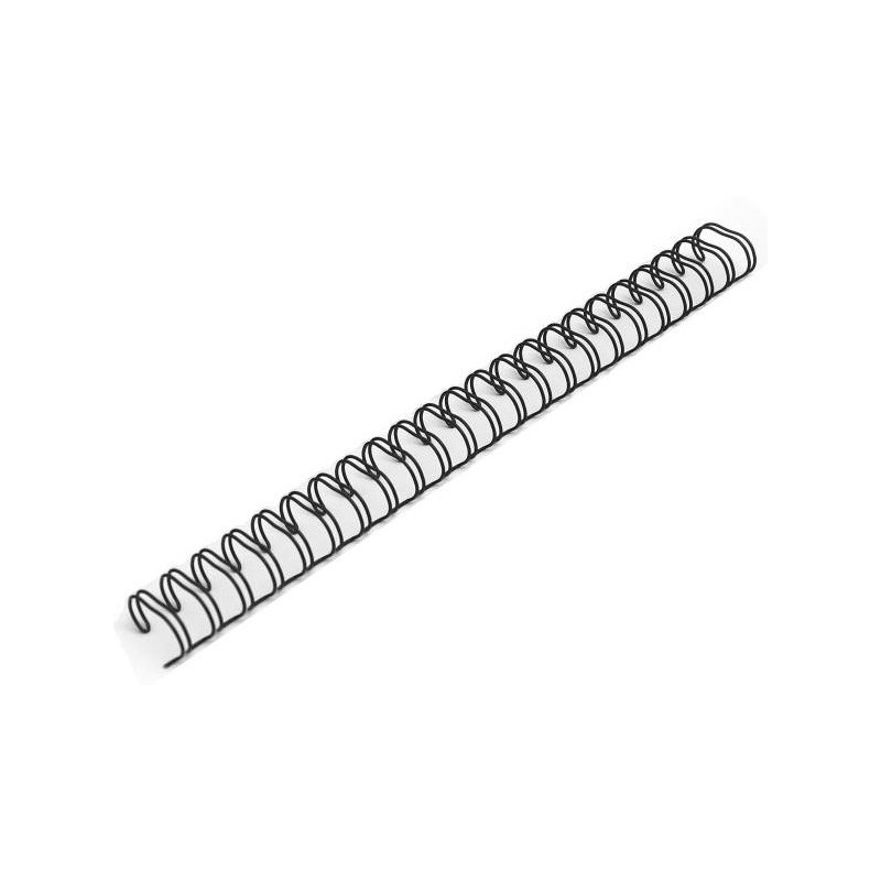 GRZBIETY DRUTOWE 3:1 14,3mm CZARNE (100)