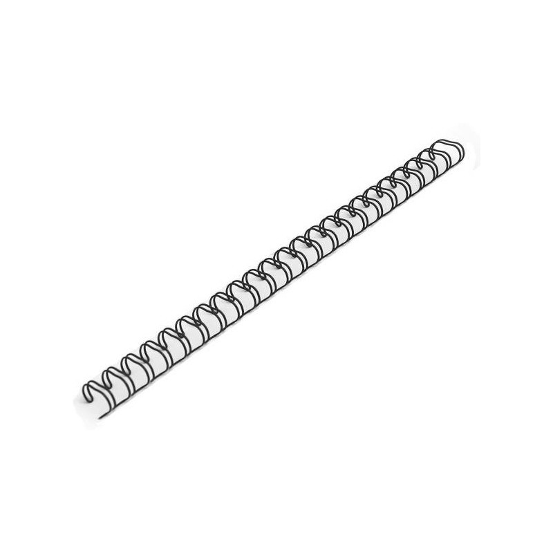 GRZBIETY DRUTOWE 3:1 6,4mm CZARNE (100)