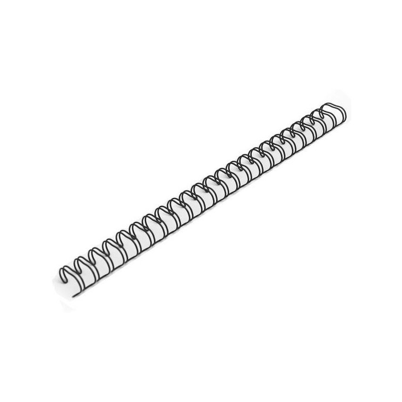 GRZBIETY DRUTOWE 3:1 9,5mm CZARNE (100)