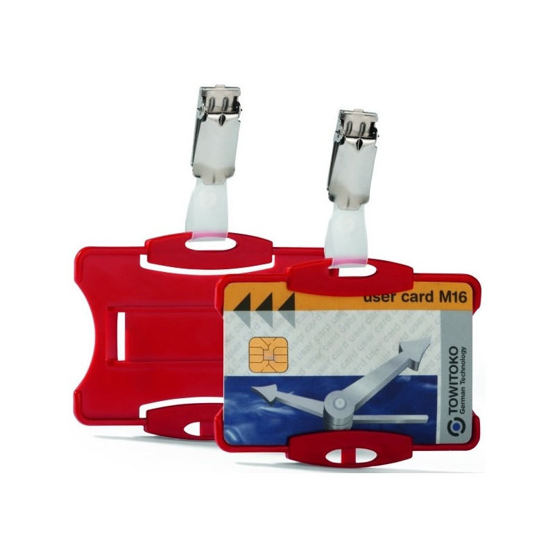 HOLDER DO KARTY DURABLE CZERWONY (25)
