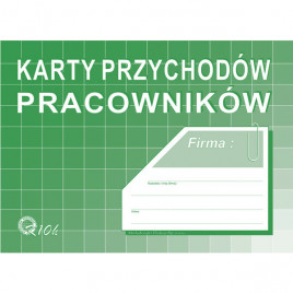 KARTY PRZYCHODÓW PRACOWNIKÓW A5