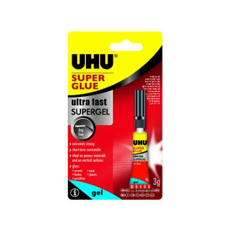 KLEJ UHU SUPER GLUE 3g ŻEL