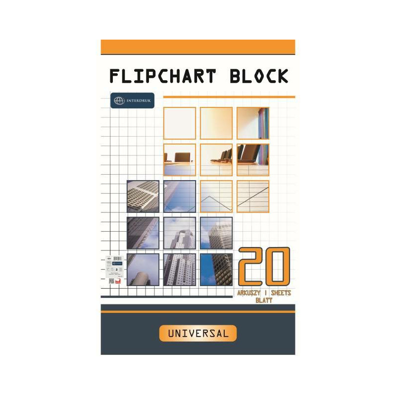 Blok do flipchartu Interdruk 64x100cm gładki (20)