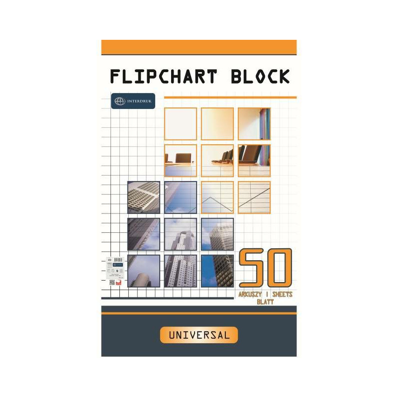 Blok do flipchartu Interdruk 64x100cm kratka (50)