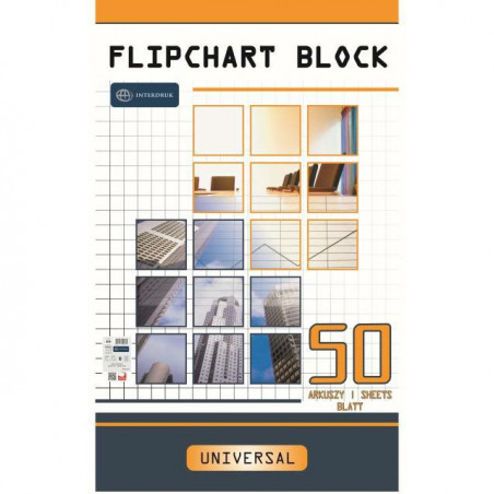 Blok do flipchartu Interdruk 64x100cm kratka (50)