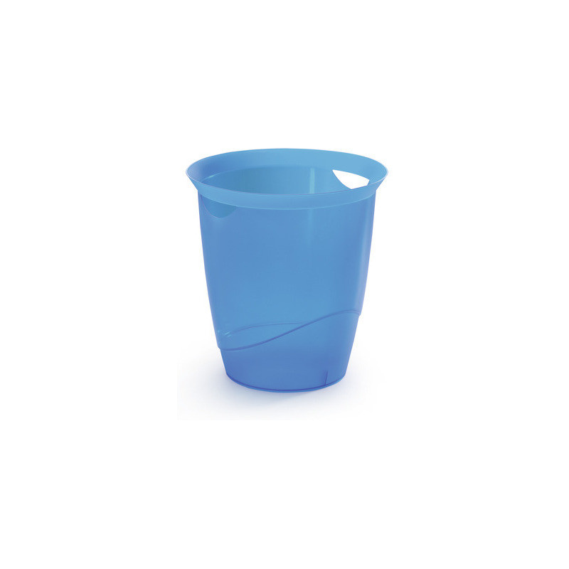 KOSZ NA ŚMIECI DURABLE 16L NIEBIESKI TRANSPARENTNY
