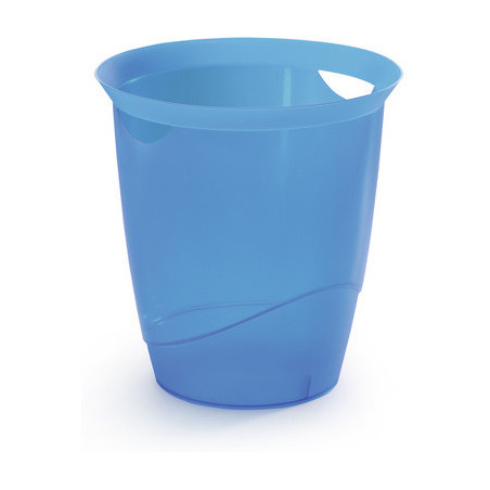 KOSZ NA ŚMIECI DURABLE 16L NIEBIESKI TRANSPARENTNY