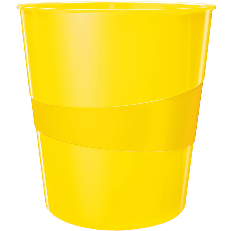 Kosz na śmieci Leitz Wow 15L żółty