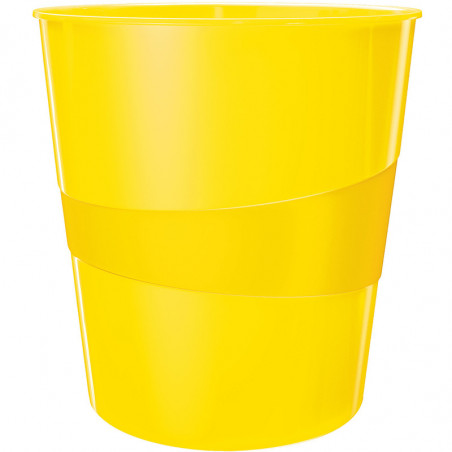 Kosz na śmieci Leitz Wow 15L żółty