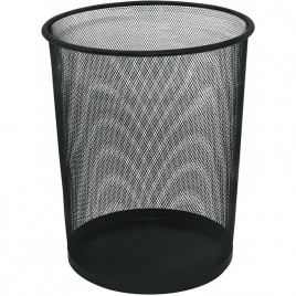 Kosz na śmieci Q-Connect 19L metalowy czarny