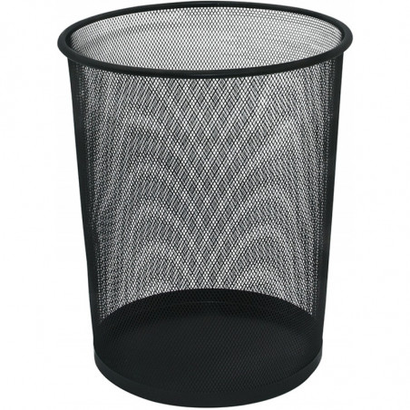 Kosz na śmieci Q-Connect 19L metalowy czarny