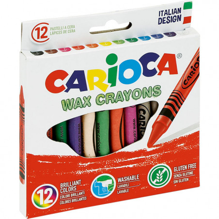KREDKI ŚWIECOWE CARIOCA 12 KOLORÓW