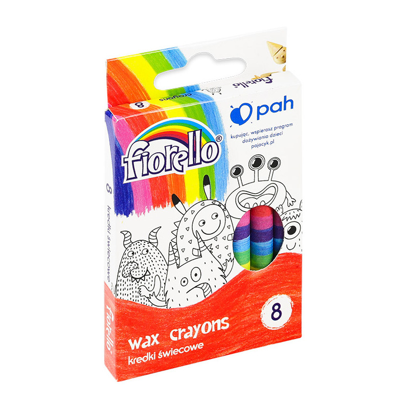 KREDKI ŚWIECOWE FIORELLO 8 KOLORÓW