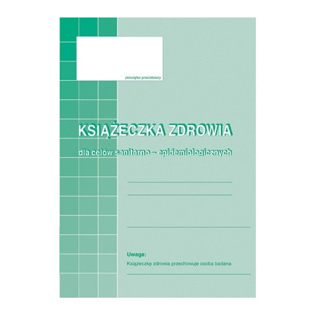 KSIĄŻECZKA ZDROWIA A6 (OFFSET)