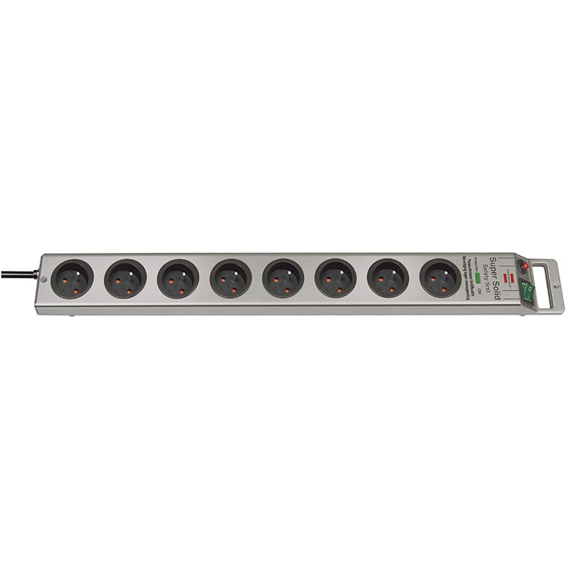 Listwa zasilajaca Bernnenstuhl Supersolid 2.5m/8g srebrna