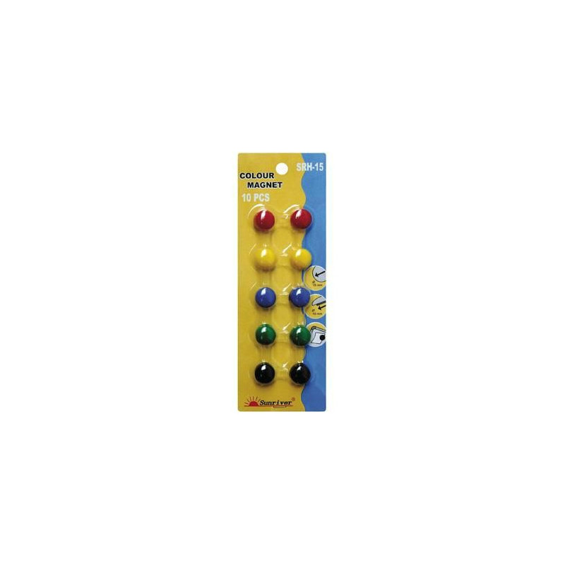 MAGNESY DO TABLIC 15mm MIX KOLOR (10)