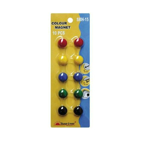 MAGNESY DO TABLIC 15mm MIX KOLOR (10)