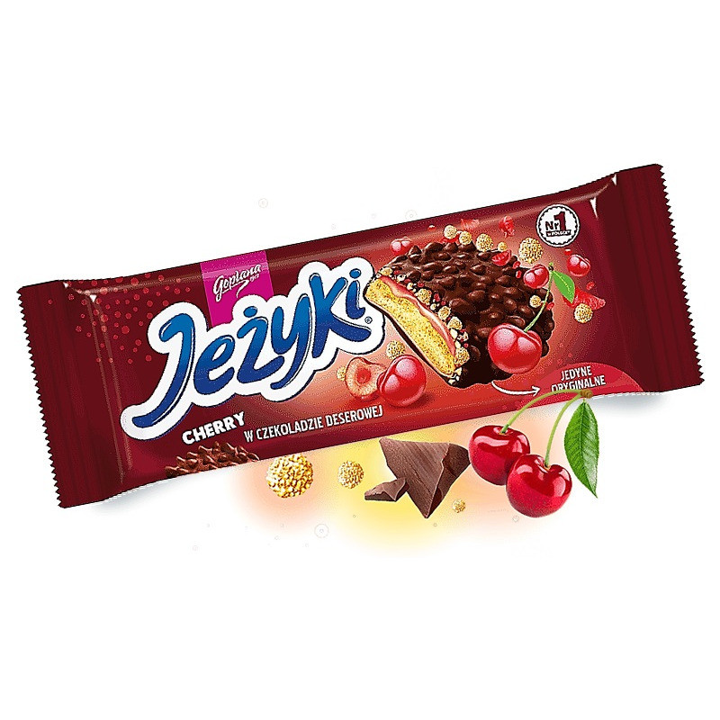 CIASTKA GOPLANA JEŻYKI 140g WIŚNIOWE