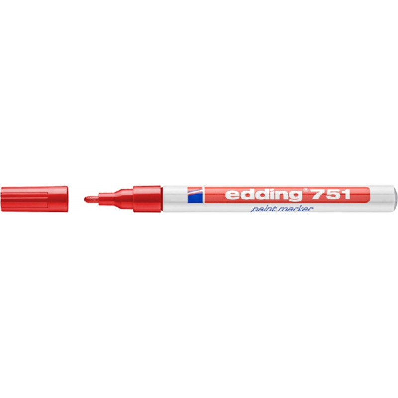 Marker olejowy Edding 751 czerwony