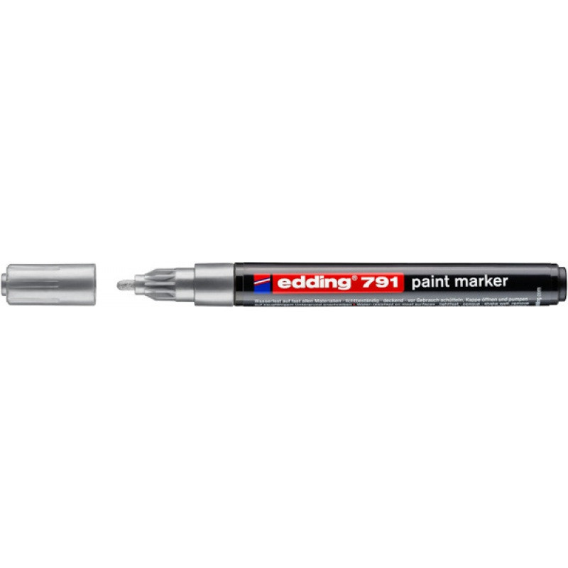 Marker olejowy Edding 791 srebrny