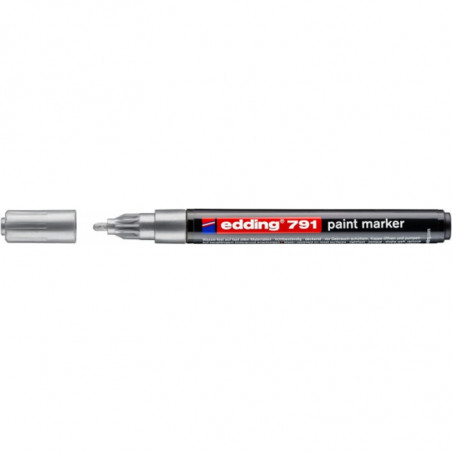 Marker olejowy Edding 791 srebrny