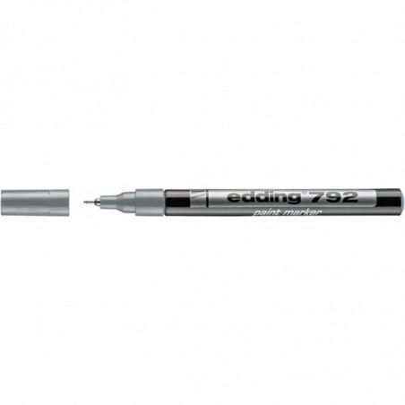 Marker olejowy Edding 792 srebrny