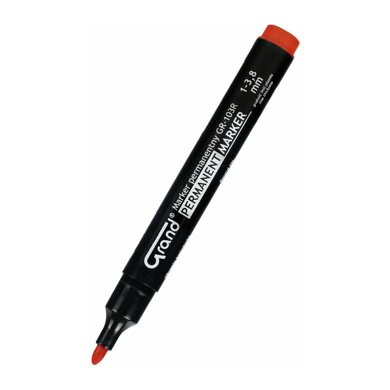 MARKER PERMANENTNY GRAND GR-103R CZERWONY