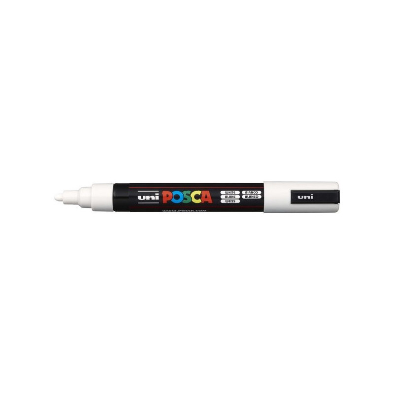 MARKER Z FARBĄ PLAKATOWĄ UNI PC-5M POSCA BIAŁY