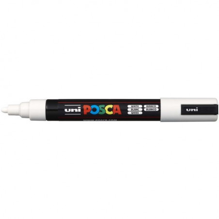 MARKER Z FARBĄ PLAKATOWĄ UNI PC-5M POSCA BIAŁY