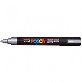 MARKER Z FARBĄ PLAKATOWĄ UNI PC-5M POSCA SREBRNY