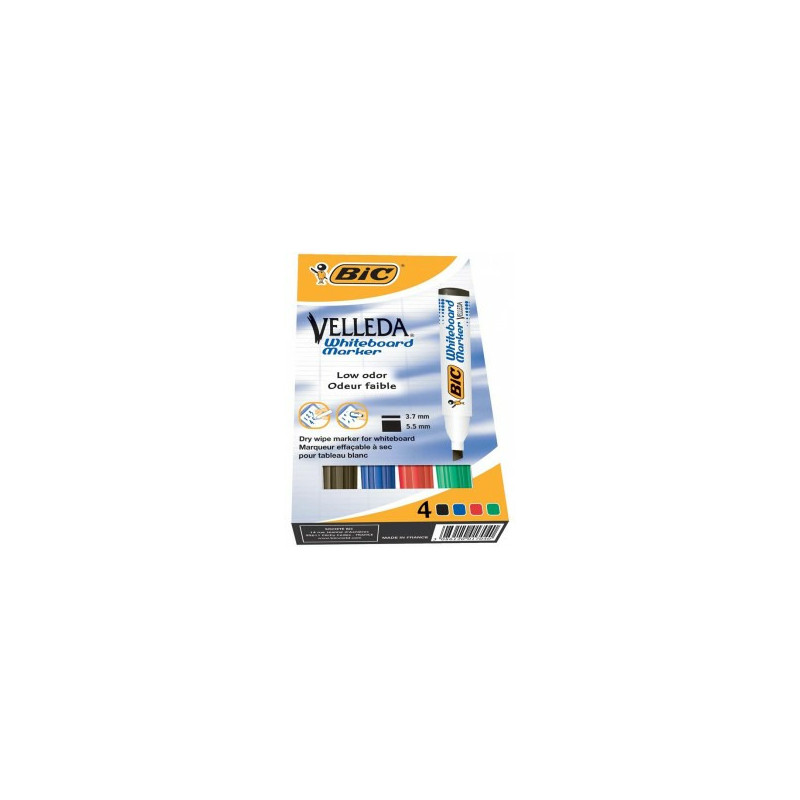 Markery do tablic BiC Velleda 1751 4 kolory