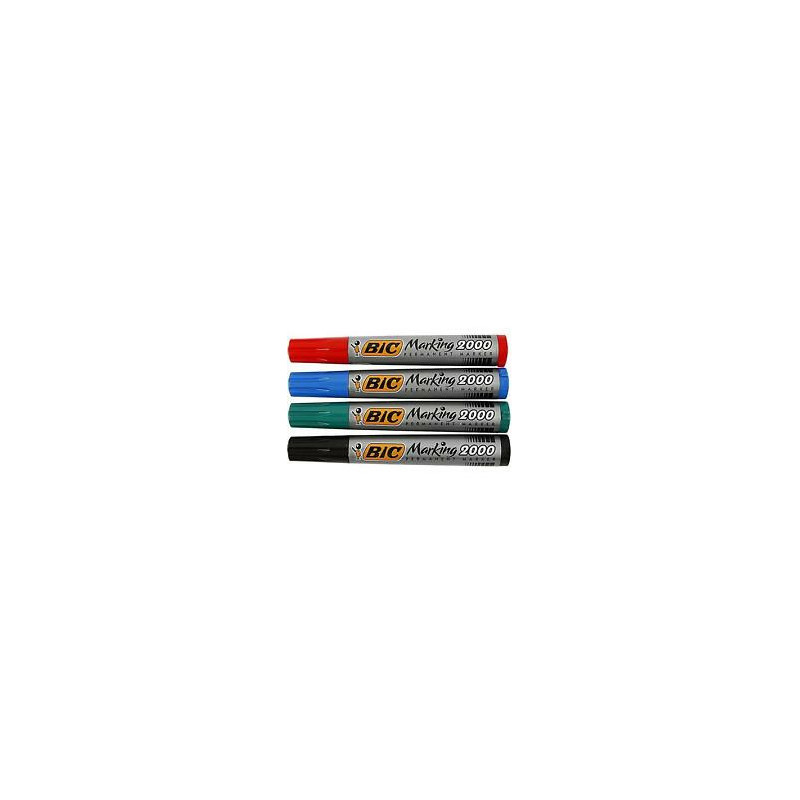 Markery permanentne BiC Marking 2000 4 kolory