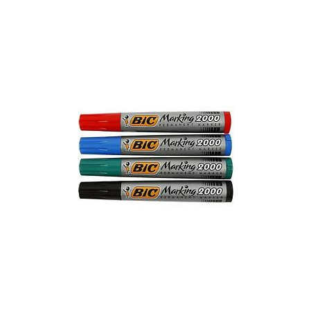 Markery permanentne BiC Marking 2000 4 kolory