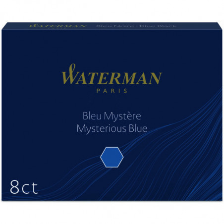 NABOJE ATRAMENTOWE WATERMAN STANDARD NIEBIESKO-CZARNE (8)