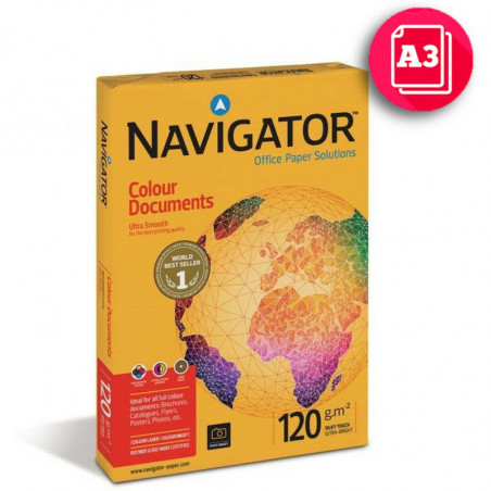 PAPIER NAVIGATOR COLOUR DOCUMENTS A3/120g (500)