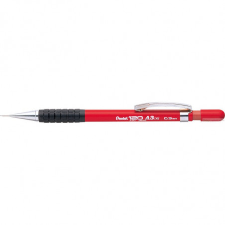 OŁÓWEK AUTOMATYCZNY PENTEL A313 0,3mm CZERWONY